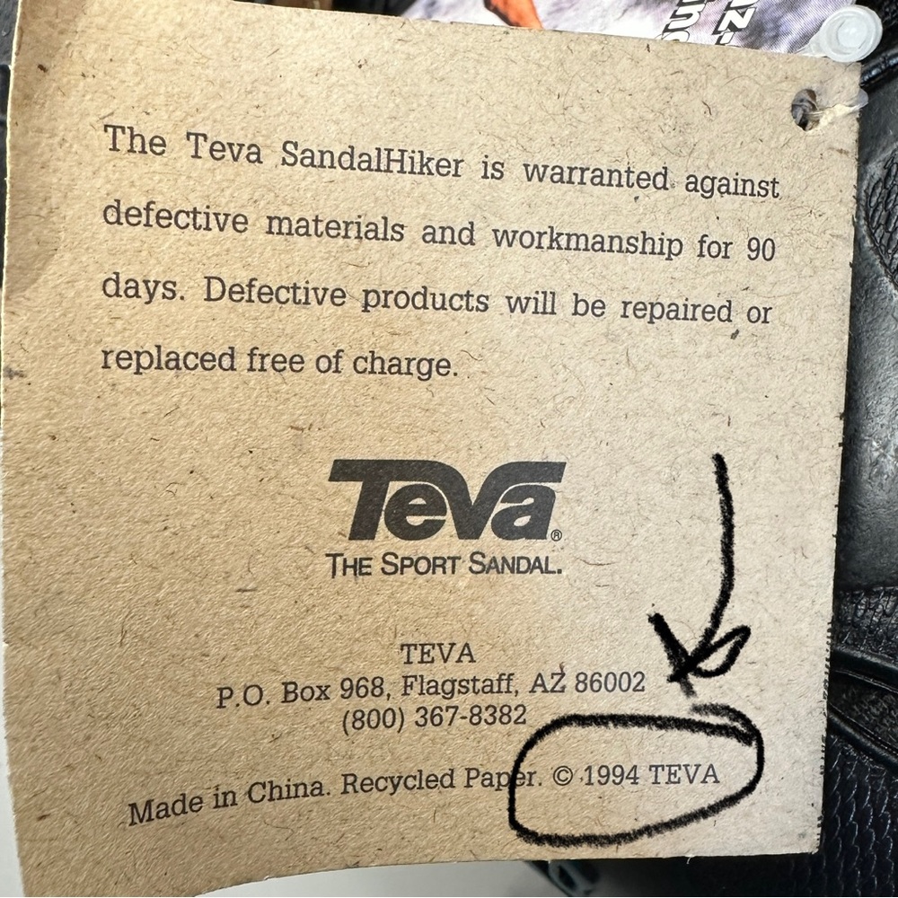NWT Teva ORIGINAL 1994 Vintage Sandal Hiker Men’s 10.5  Revive ‘94 - Picture 8 of 15